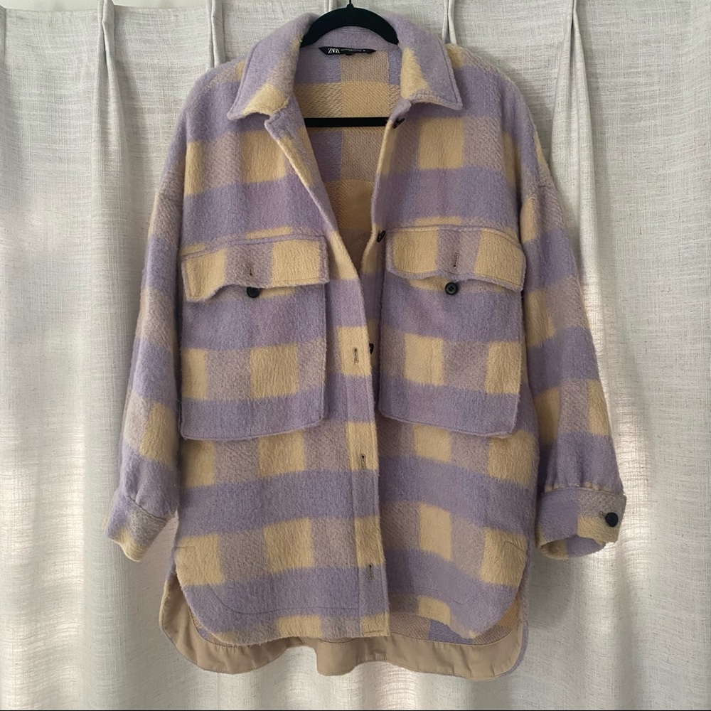 Zara Flannel Shacket - Great Condition! Small/Medium size